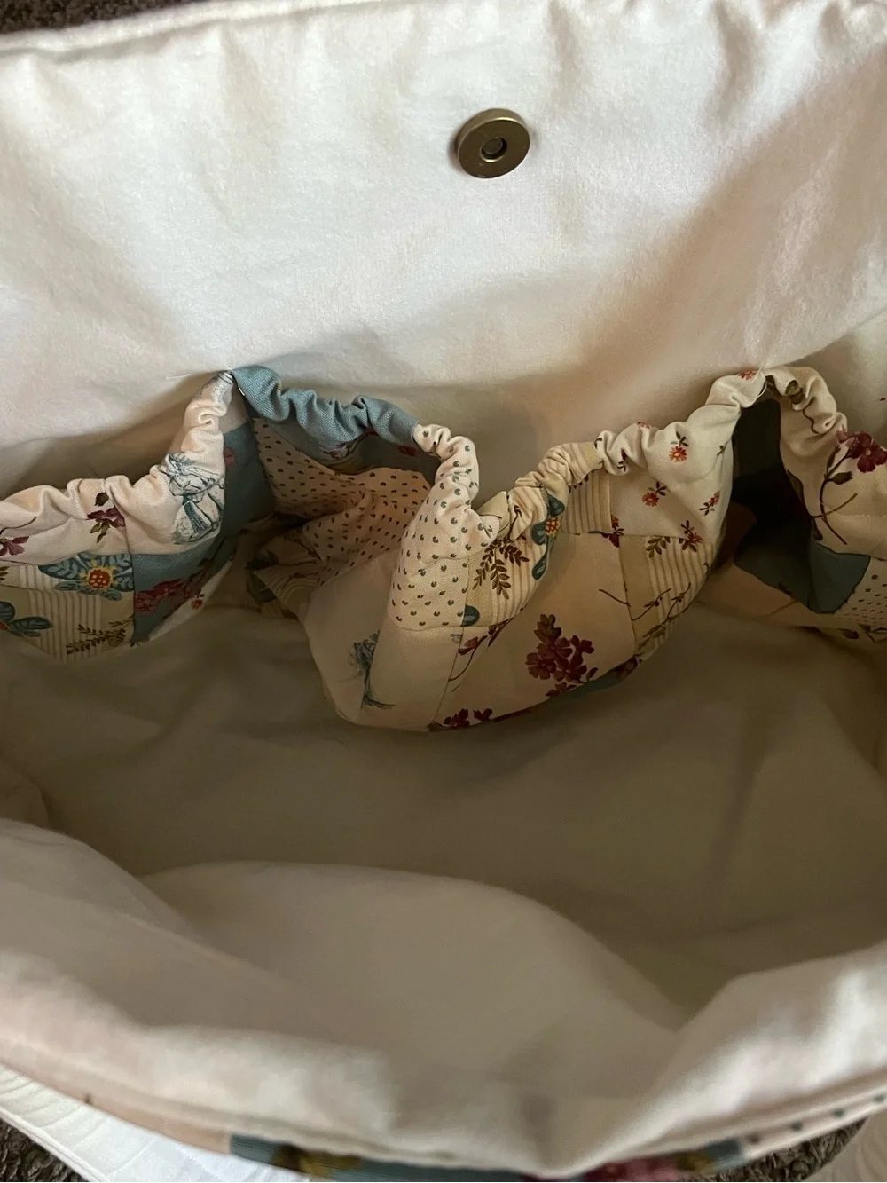 Handmade Diaper Bag and Matching Baby Wipe pouch